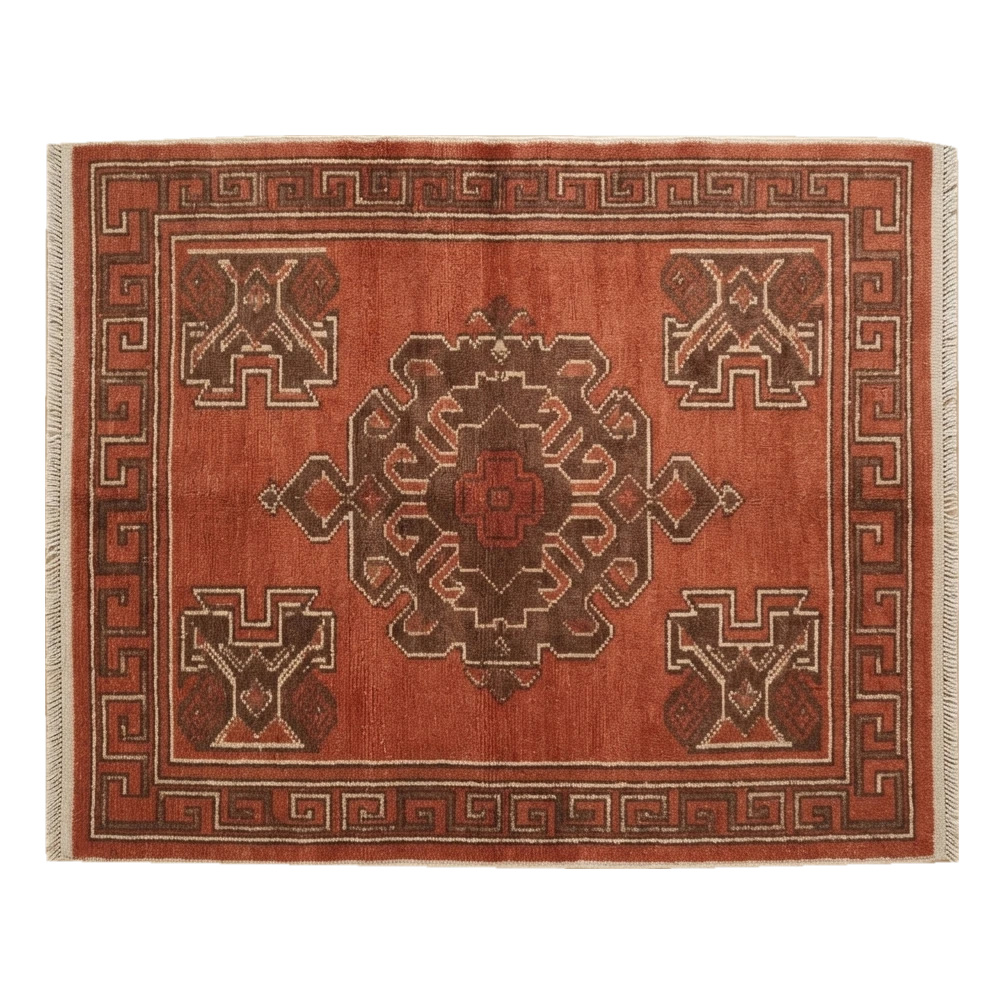 Ember Kazak Crest Hand Knotted Rug