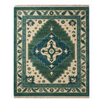 Emerald Anatolian Crest Hand Knotted Rug