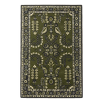 Emerald Peacock Parterre Hand Tufted Wool Rug