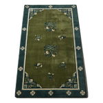 Emerald Peking Garden Hand Tufted Runner Rug
