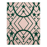 Emerald Starry Arch Hand Tufted Wool Rug 