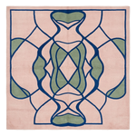 Emerald Wave Mirage Square Hand Tufted Wool Rug