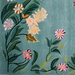 Enchanted Floral Flight Knotted Wool Rug