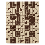 Espresso Fragment Hand Tufted Wool Rug 