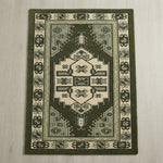 Evergreen Caucasus Shield Hand Tufted Wool Rug - studio photo
