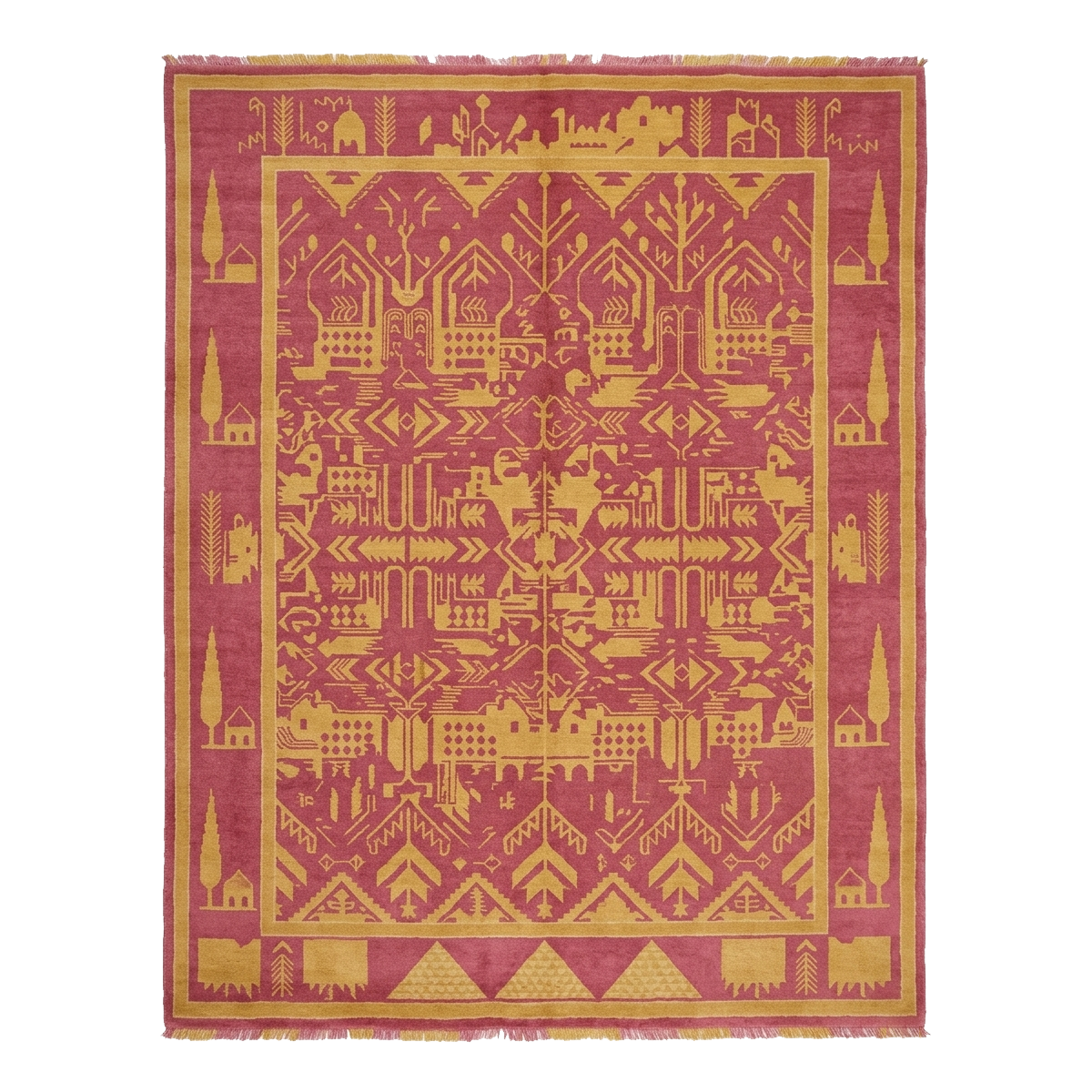 Fable in Magenta Hand Knotted Rug