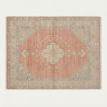 Faded Coral Anatolia Hand Knotted Rug - studio photo