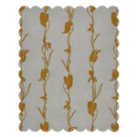 Floral Stripes Hand Tufted Wool Rug 