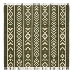 Forest Arrow Procession Flatweave Cotton Dhurrie Rug