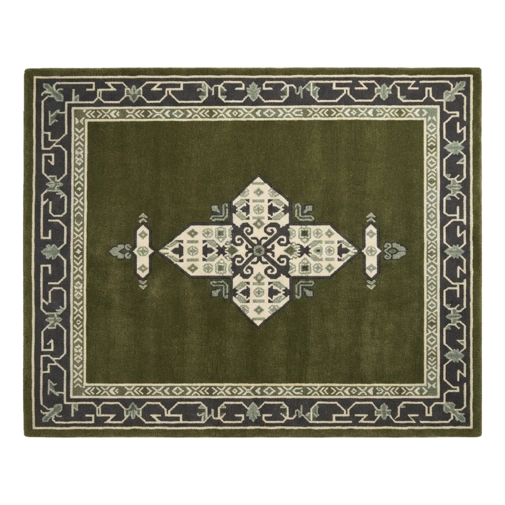 Forest Nomad Compass Hand Tufted Wool Rug - alternate view