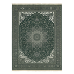 Forest Moss Heritage Bloom Hand Knotted Rug