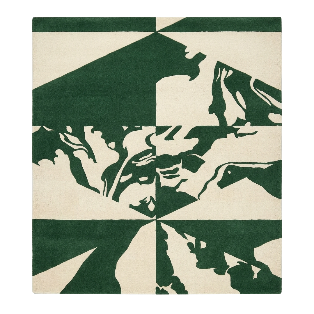 Forest Terrain Hand Tufted Wool Rug 