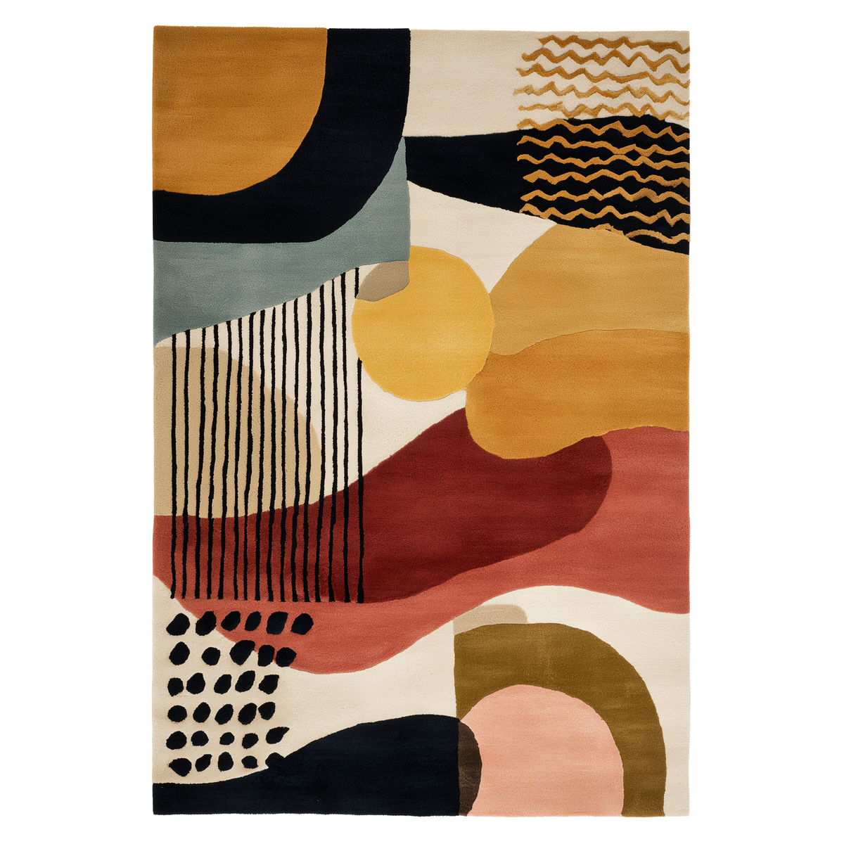 Forms & Fragments Hand Tufted Wool Rug