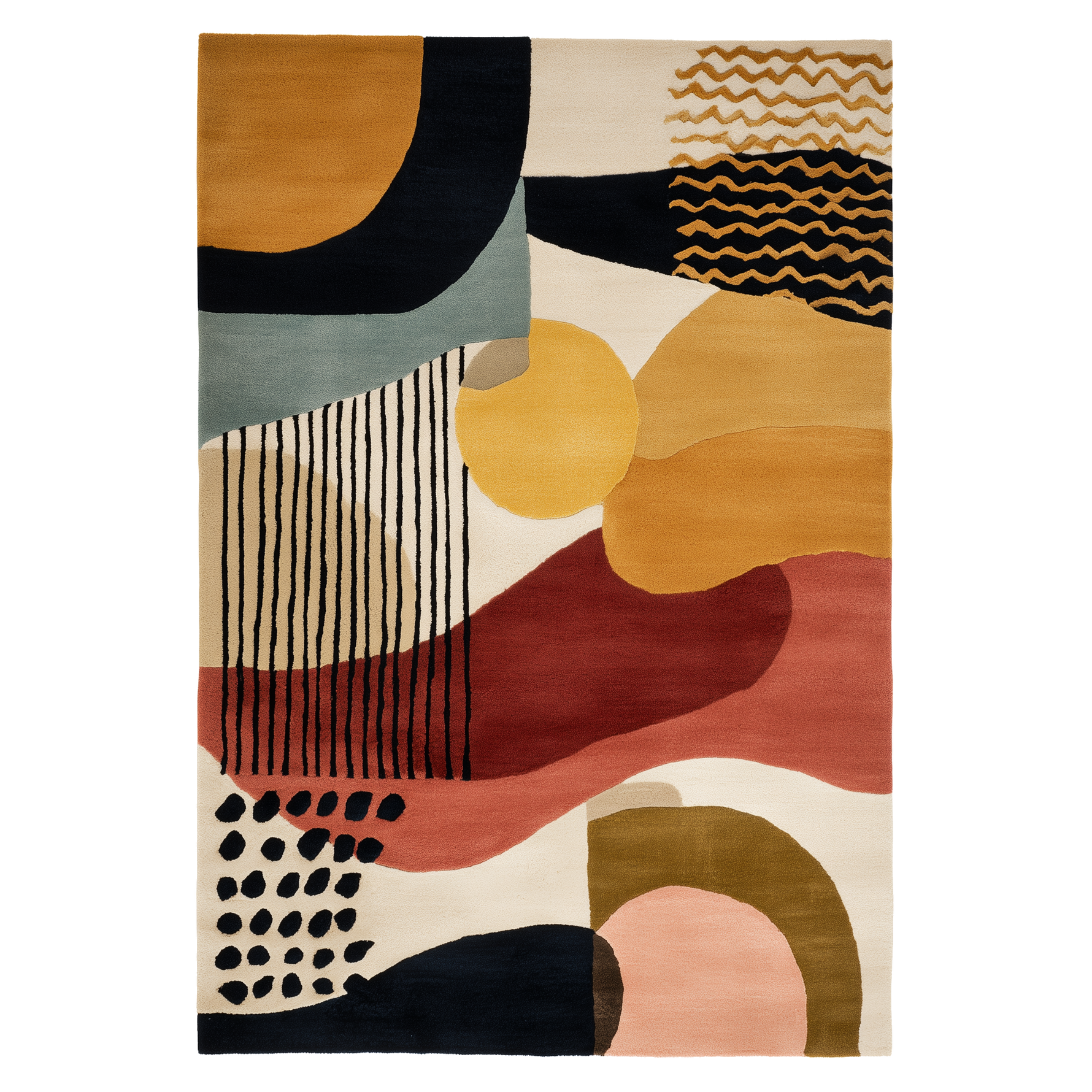 Forms & Fragments Hand Tufted Wool Rug