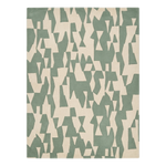 Fractured Green Glass Hand Tufted Wool Rug