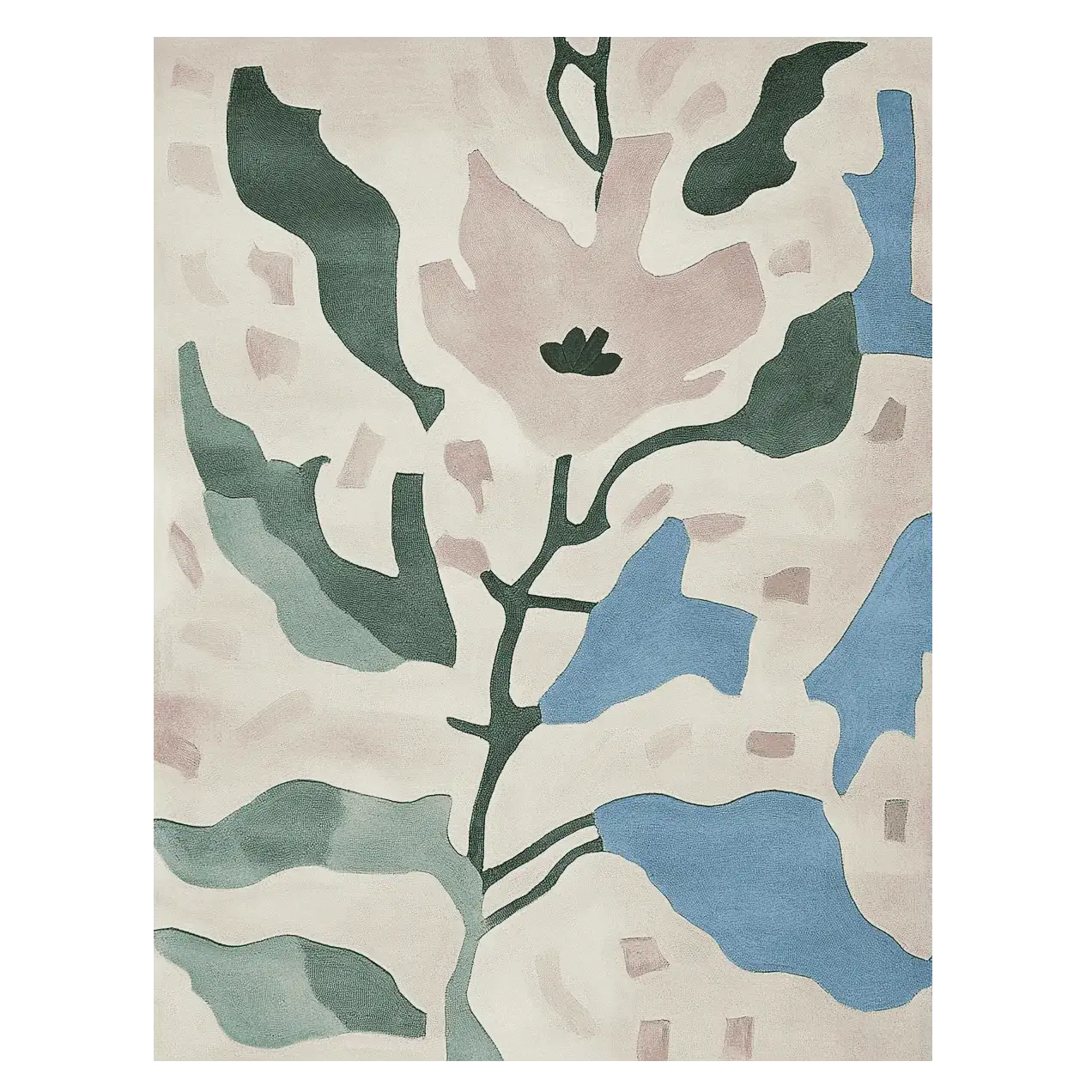 Fragmented Floral Dream Hand Tufted Rug