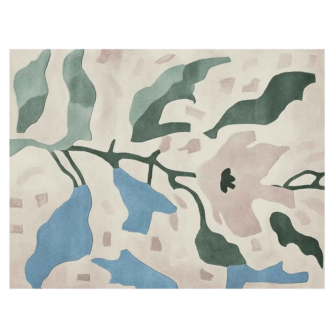 Fragmented Floral Dream Hand Tufted Rug