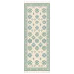 Freya Geometric Hand Knotted Runner Rug