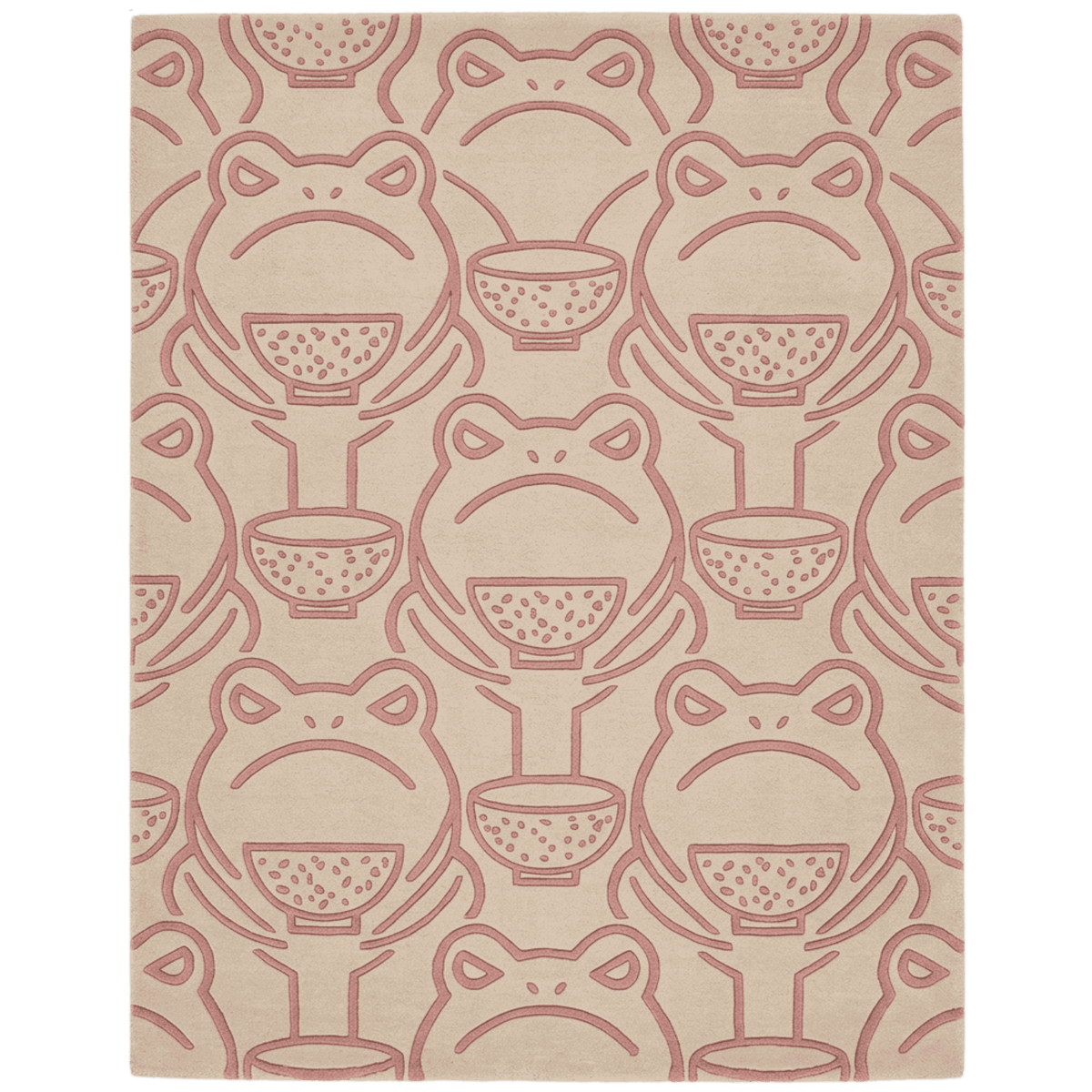 Friendly Frog Hand Tufted Wool Rug