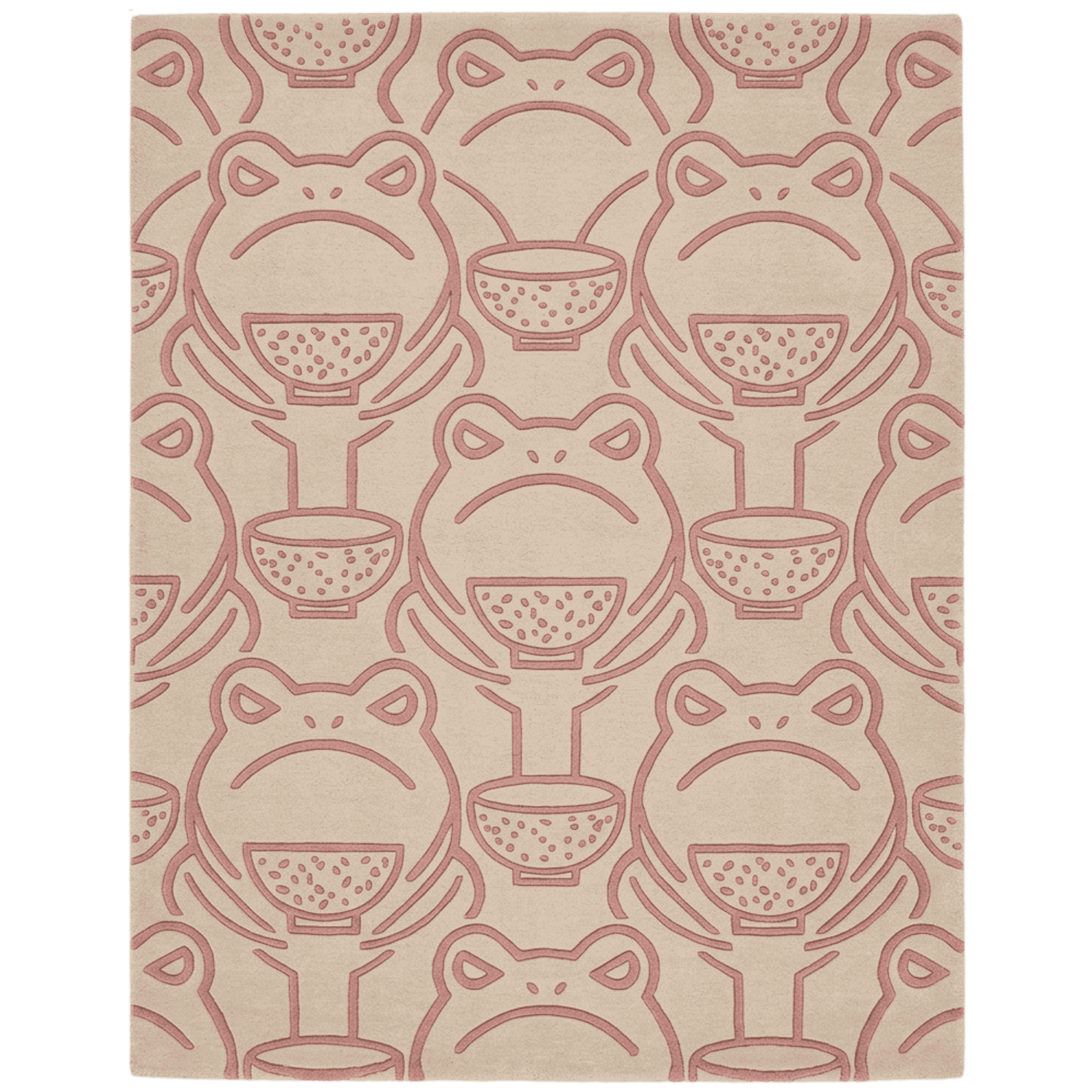 Friendly Frog Hand Tufted Wool Rug