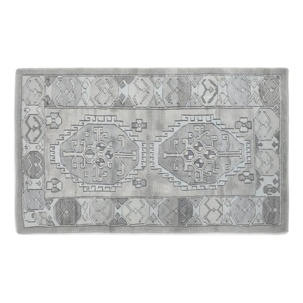 Frosted Tribal Echo Hand Tufted Wool Rug - alternate view