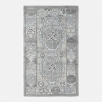 Frosted Tribal Echo Hand Tufted Wool Rug - studio photo