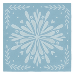 Frozen Starburst Square Hand Tufted Wool Rug