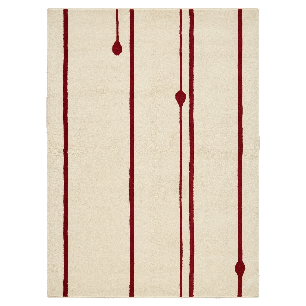 Funky Stripe Hand Tufted Wool Rug 