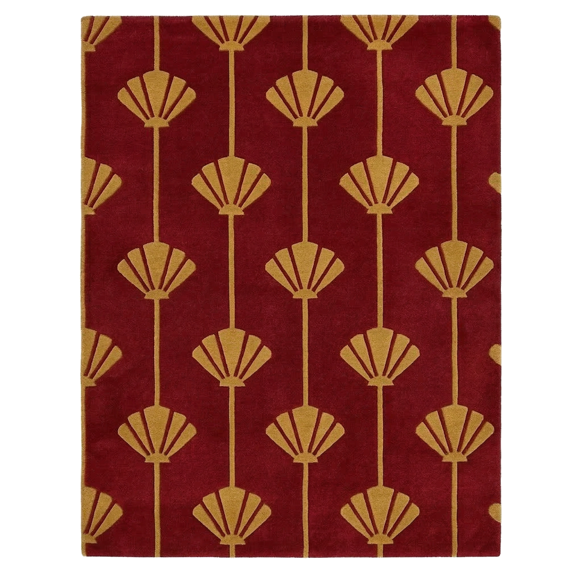 Gilded Fan Hand Tufted Viscose Rug
