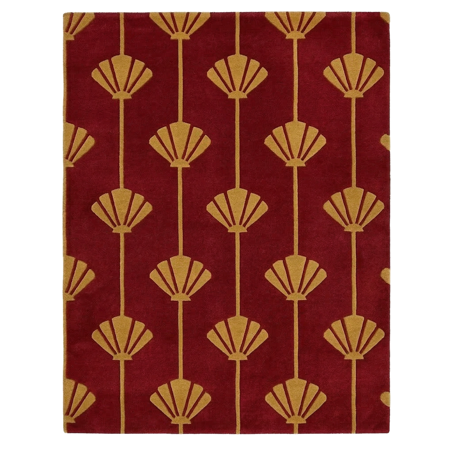 Gilded Fan Hand Tufted Viscose Rug