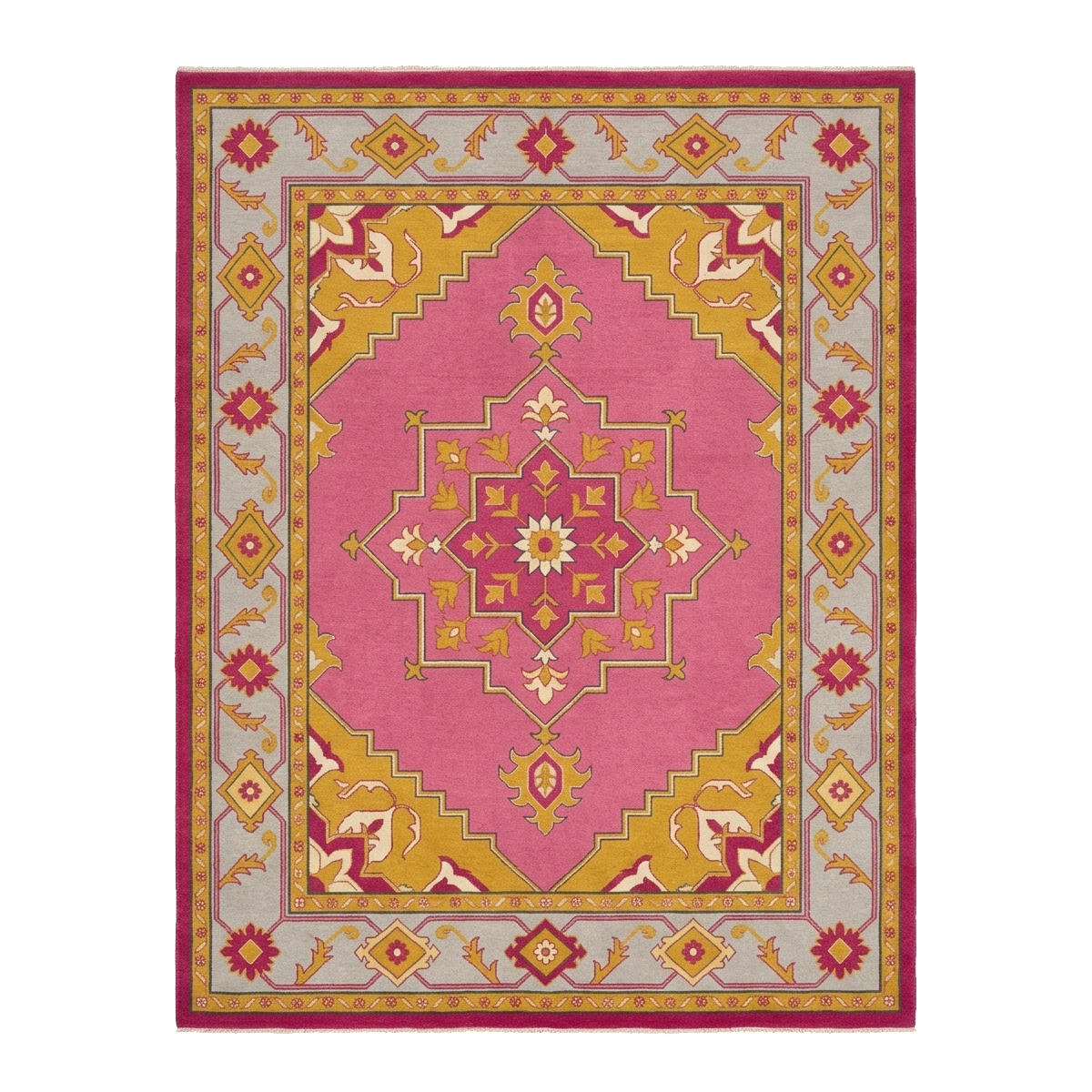 Gilded Petal Chorus Hand Knotted Rug