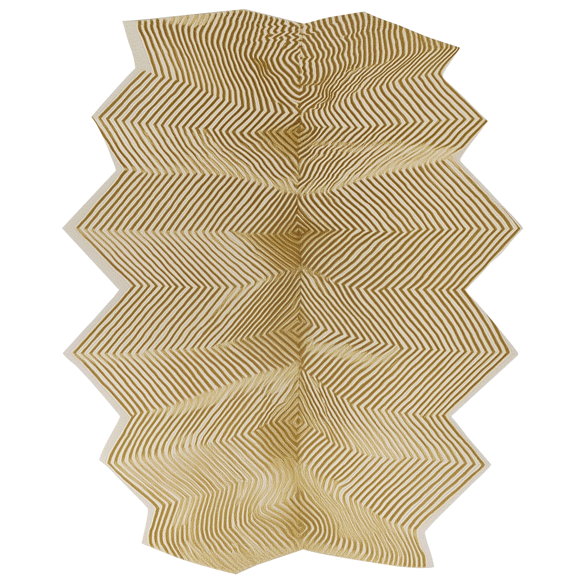 Gilded Wave Hand Tufted Viscose Rug
