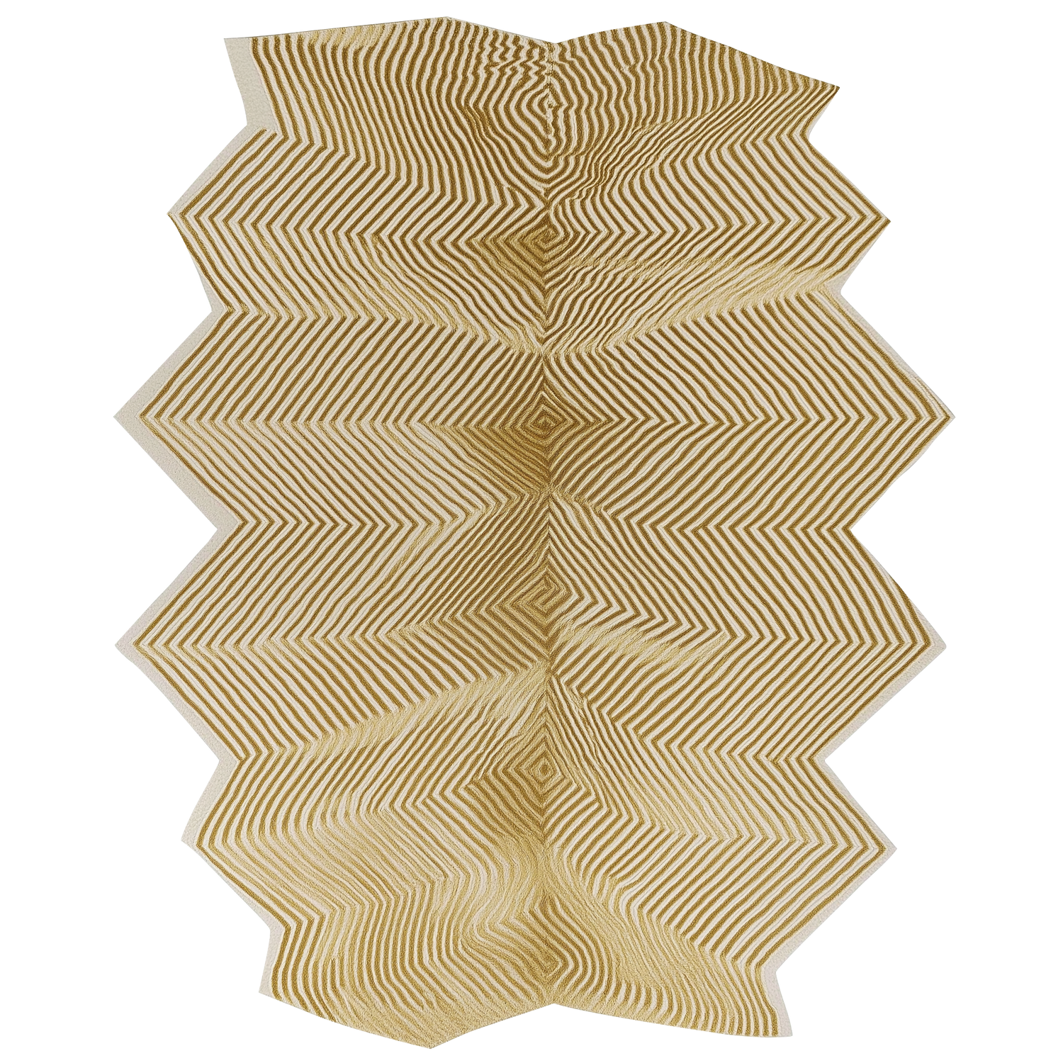Gilded Wave Hand Tufted Viscose Rug