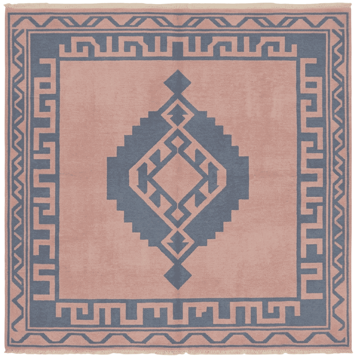 Gingham Reverie Hand Knotted Rug