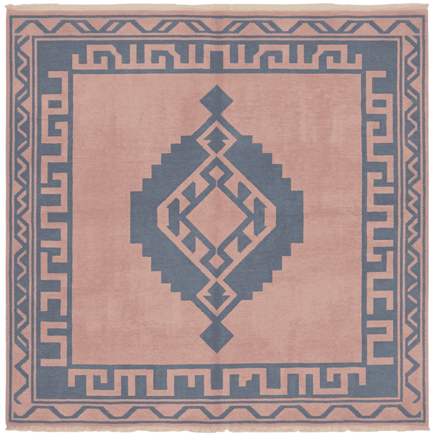 Gingham Reverie Hand Knotted Rug