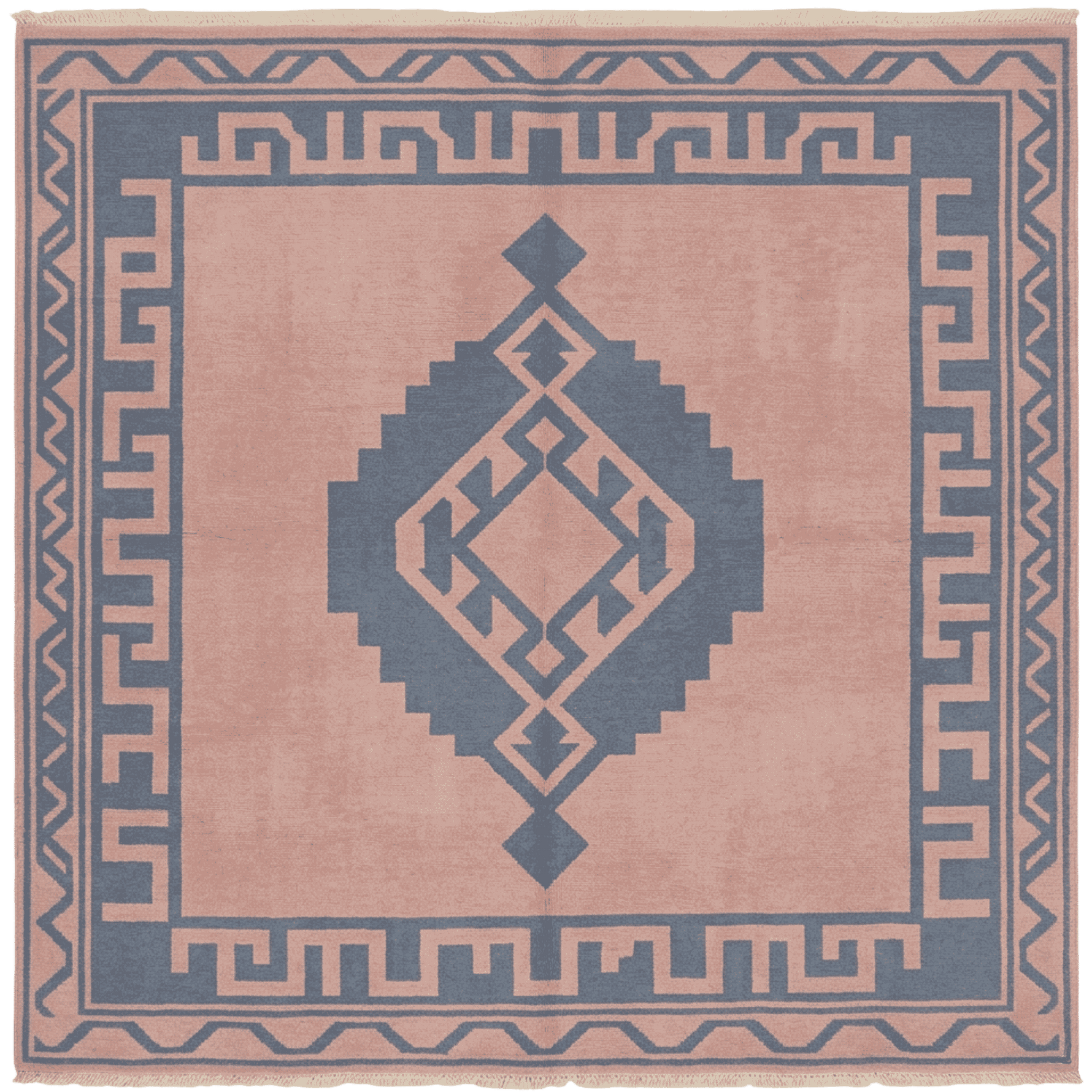 Gingham Reverie Hand Knotted Rug
