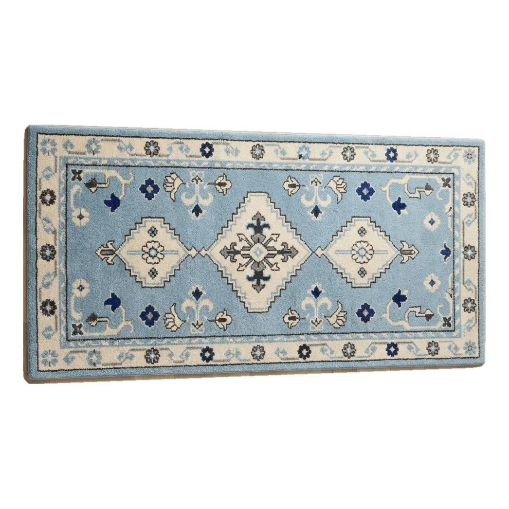Glacier Kazak Path Hand Tufted Runner Rug - alternate view