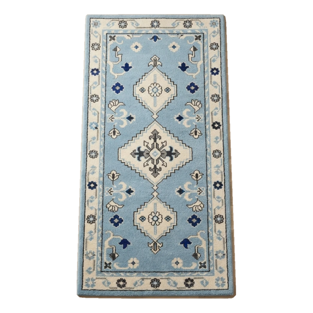 Glacier Kazak Path Hand Tufted Runner Rug