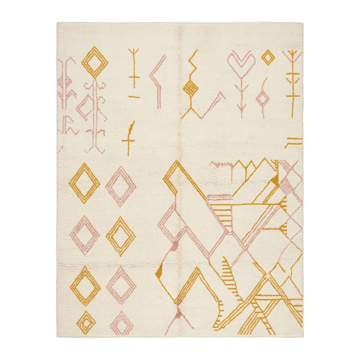 Glyph Style Hand Knotted Rug 