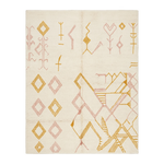 Glyph Style Hand Knotted Rug 