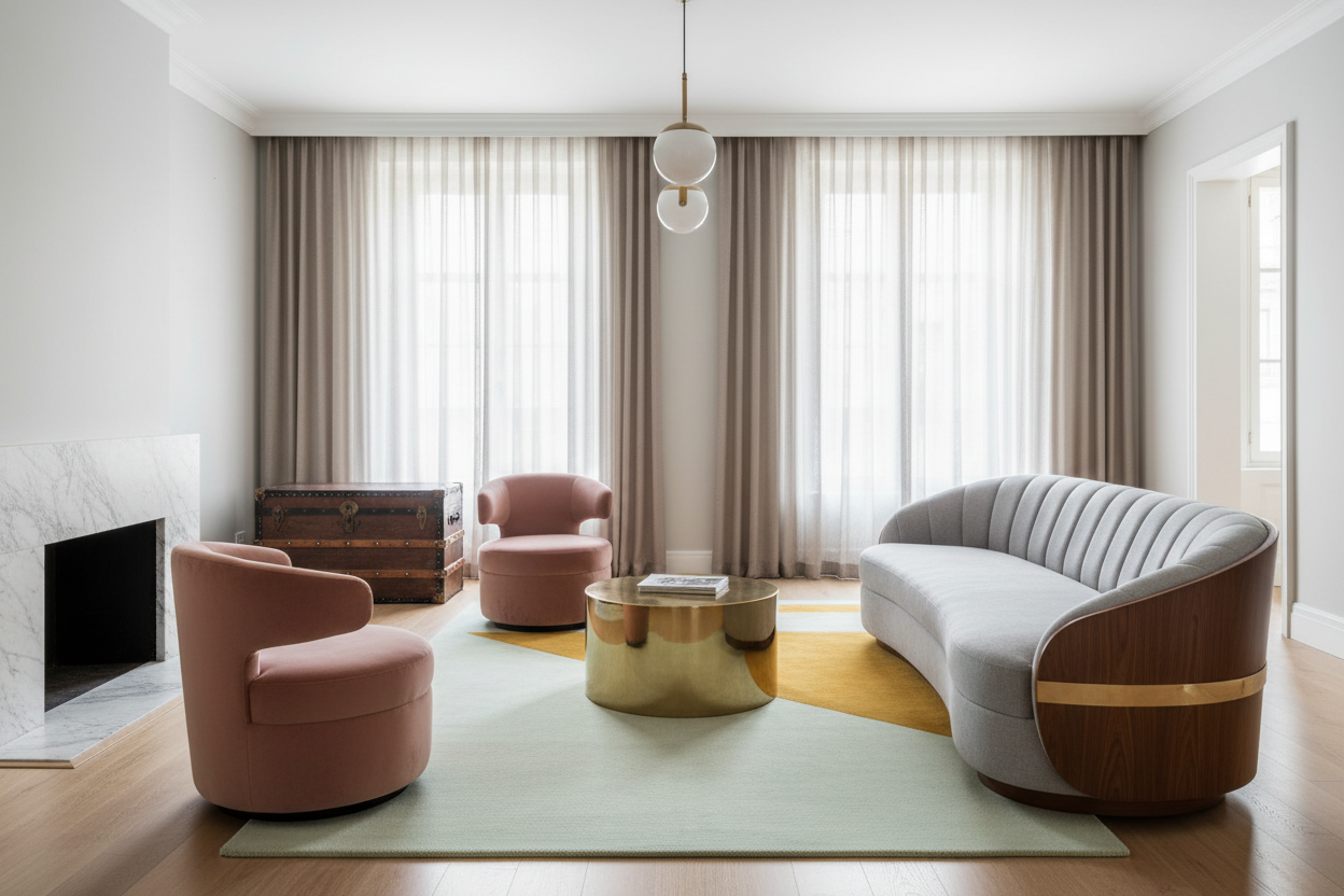 Gold Dynamic Hand Tufted Wool Rug