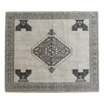 Graphite Eagle Diamond Hand Knotted Rug
