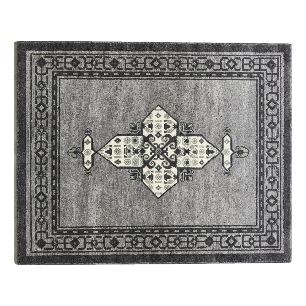 Graphite Nomad Star Hand Tufted Wool Rug - alternate view