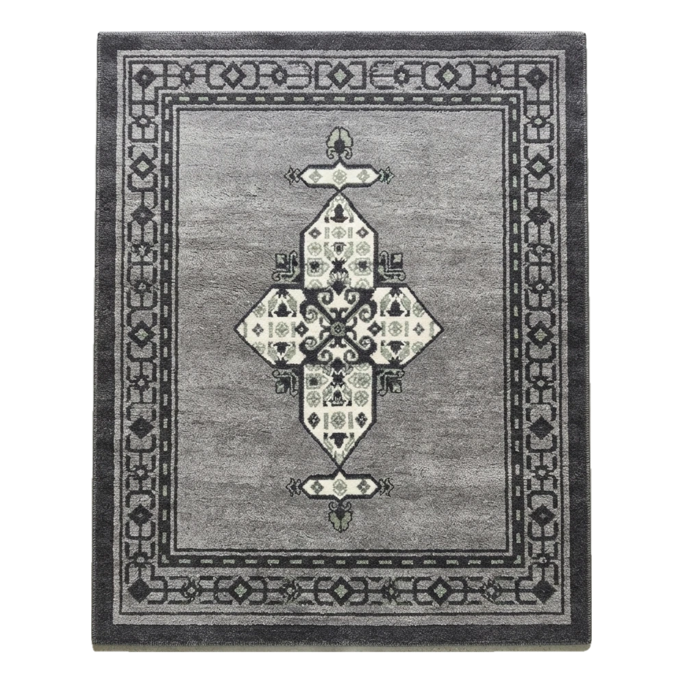 Graphite Nomad Star Hand Tufted Wool Rug