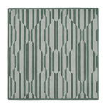 Grey Glitch Square Hand Tufted Wool Rug