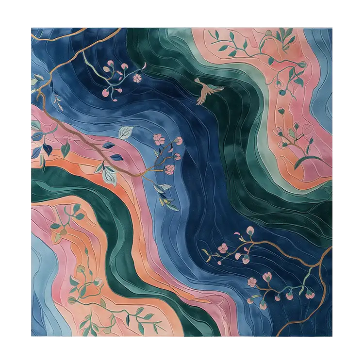 Harmonic Currents Hand Tufted Wool Rug