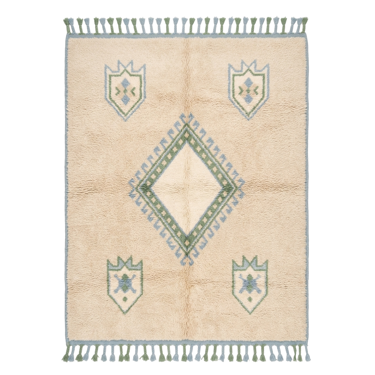 Heritage Emblem Moroccan Shag Rug