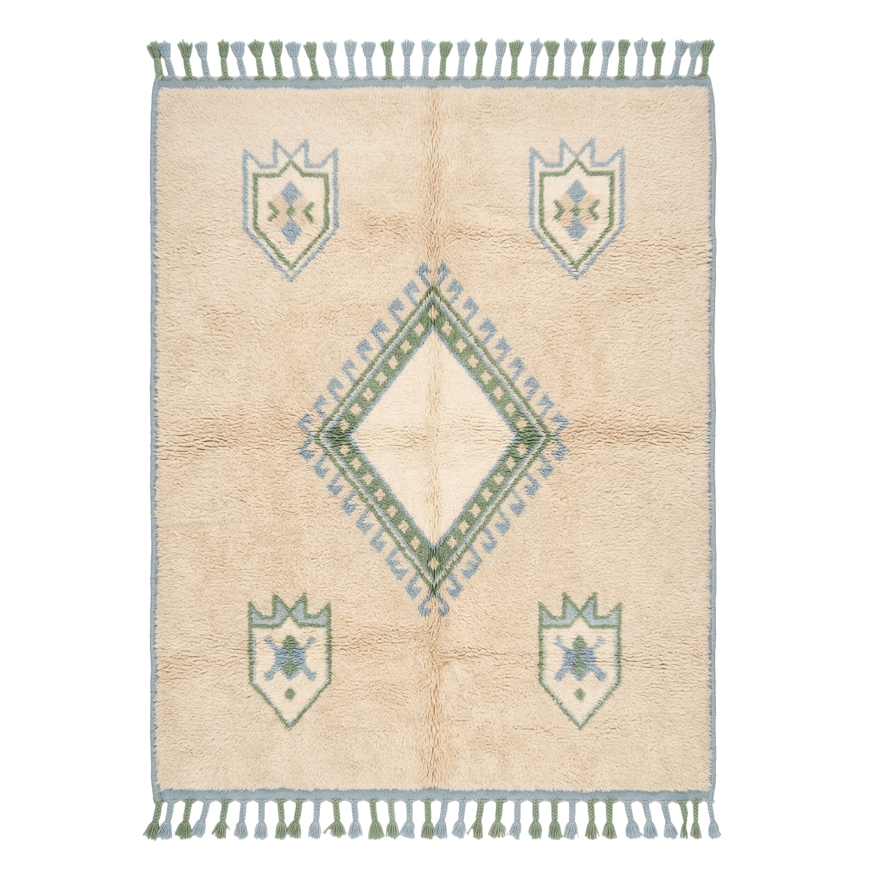 Heritage Emblem Moroccan Shag Rug