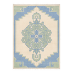 Ice Blue Heritage Hand Knotted Rug 