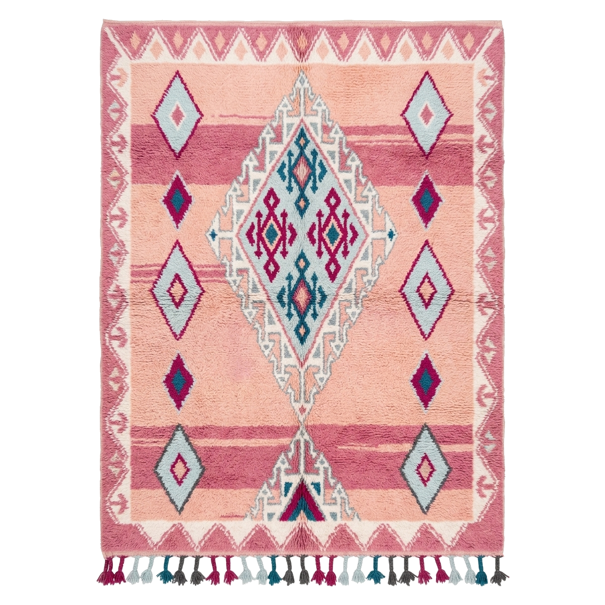 Ikat Sunset Moroccan Shag Rug